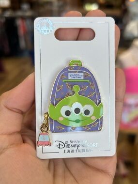 Authentic Disney 2025 Story Alien Bag Pin Shanghai Disneyland